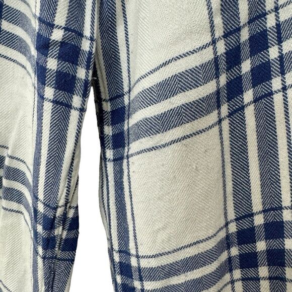 Rails Medium Button Front Hunter Sapphire Flannel Shirt Long Sleeve Womens - Picture 9 of 16